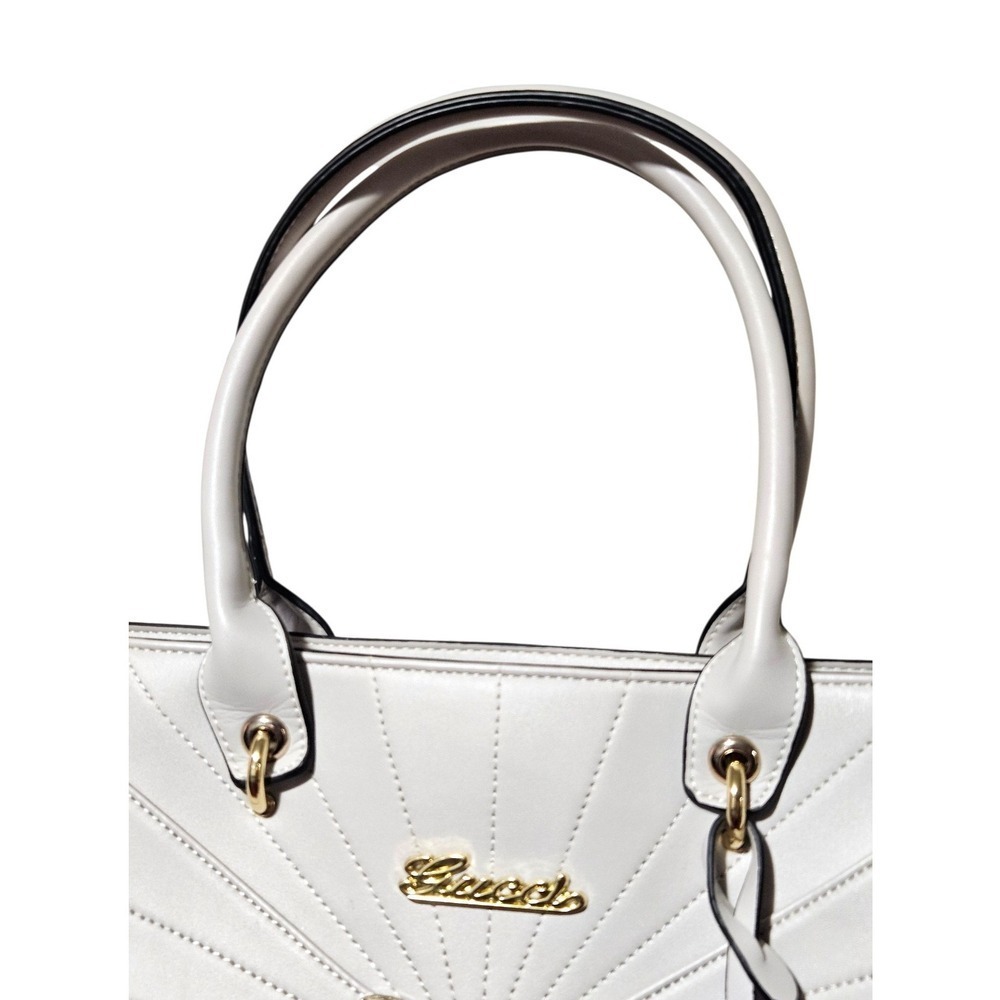 Gucci Handbag Tote Rhinestone- Encrusted Bee Emblem Detachable Shoulder Strap - Picture 5 of 10